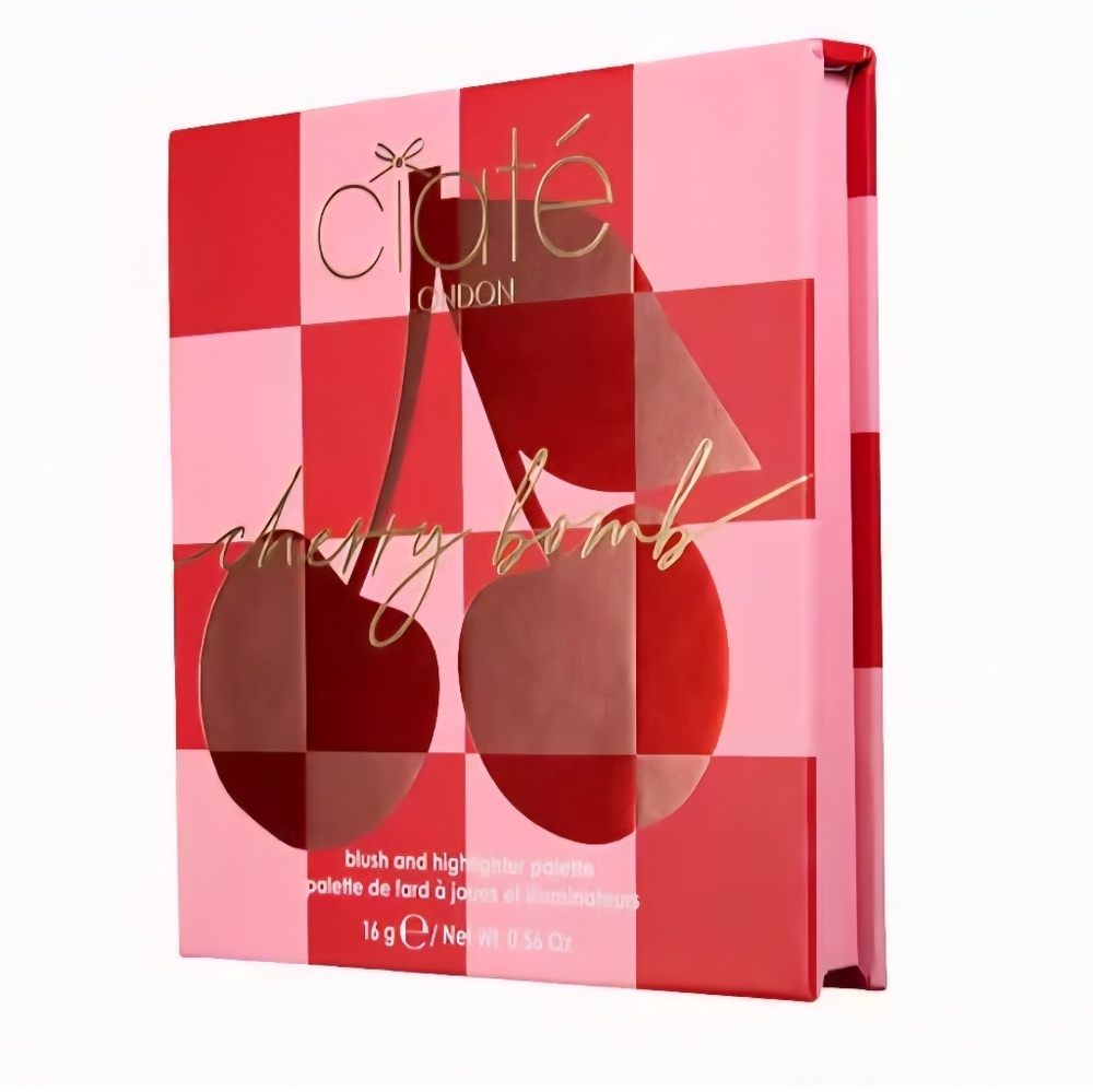 NIB CIATÉ LONDON Cherry Bomb Blush and Highlighter Palette - Picture 4 of 5